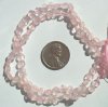 16 inch strand of 5x3mm Coin Rose Quartz